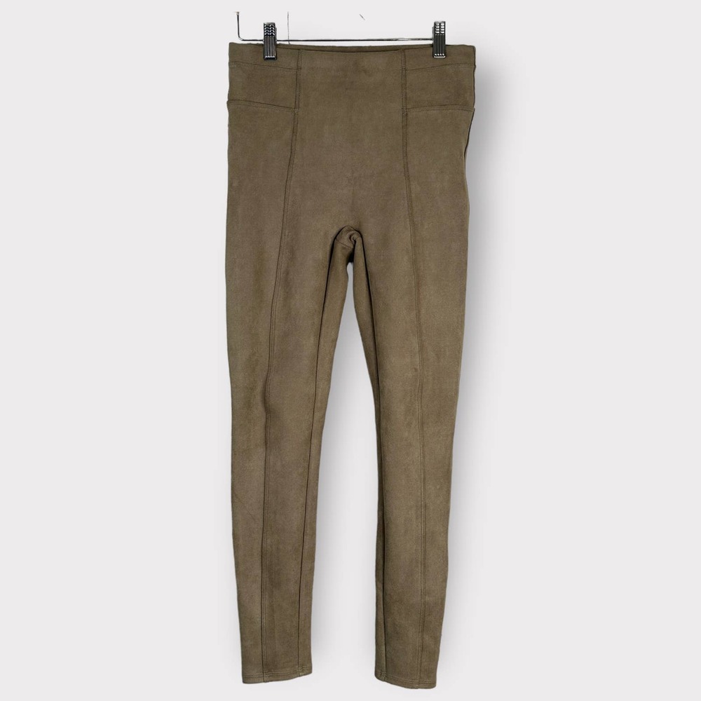 SPANX Camel Faux Suede Leggings Women's S